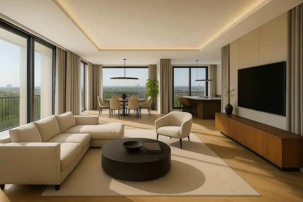 Moderne Wohnhäuser als Referenz für Bauträger-Projekte von Hochmeister Bau